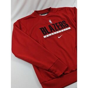 Nike  Dri Fit Portland Blazers Engineered NBA Long Sleeve Shirt Size LT Tall‎